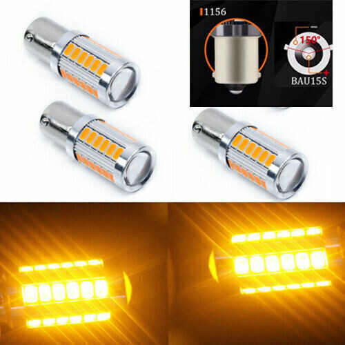 4X Bernstein 1156PY BAU15S PY21W Led 33SMD LED Blinker Birnnen BAU15S:150° ของ!~