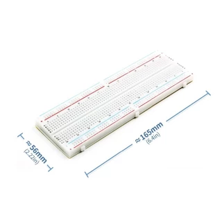บอร์ดทดลอง 400จุด/830จุด/840จุด Breadboard Protoboard Solderless โฟโต้บอร์ด Bread board MB-102/GL-12 บอร์ดทดลองเล็ก/ใ...