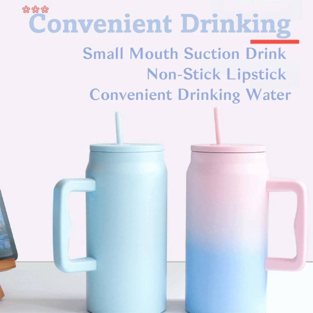 FLORIXX แก้วเก็บอุณหภูมิ 50oz 1500ml พร้อมหูหิ้วและฝาฟาง thumbnail 8