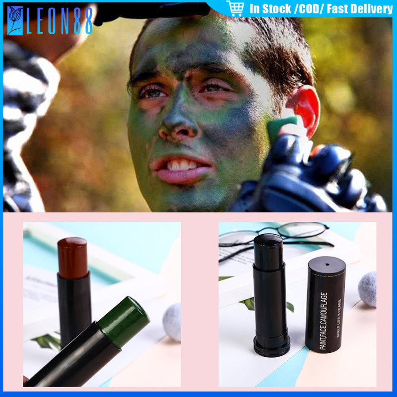 รองรับCOD！สีพรางหน้าทหาร ตำรวจ 3ชิ้น วู้ดแลนด์ พกพาสะดวก