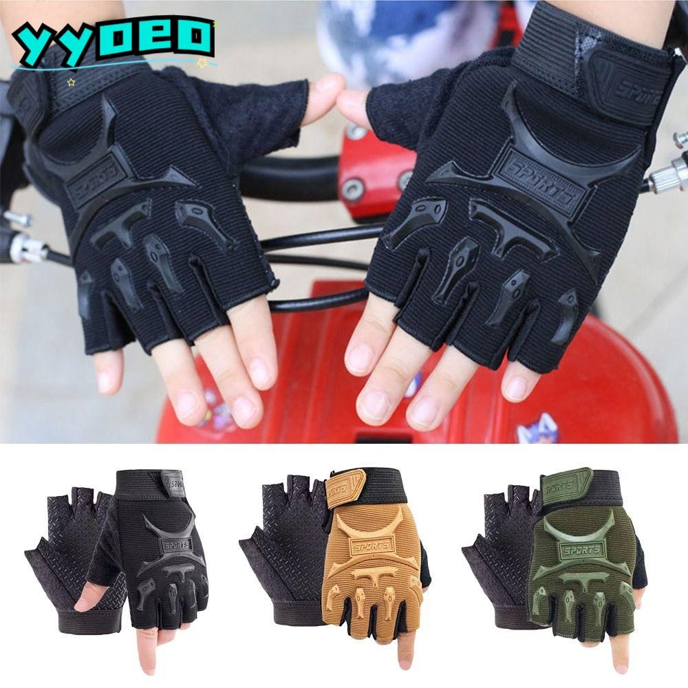 ใช่ ถุงมือขี่จักรยาน, ไม่มีนิ้ว ลื่นเด็กกีฬาถุงมือ,น่ารักยืดหยุ่น กันลม ระบายอากาศเด็กถุงมือจักรยานกลางแจ้ง