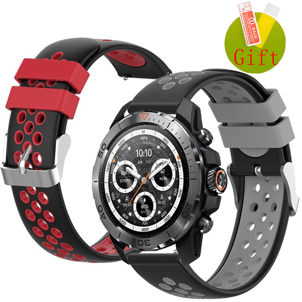 ฟิล์ม สาย Mibro Watch GS Explorer สายรัดสายนาฬิกาซิลิโคน Soprt สายรัดข้อมือสําหรับ Mibro นาฬิกา GS Active สมาร์ทวอท์ชป้องกันหน้าจอฟิล์ม Band สร้อยข้อมืออุปกรณ์เสริม