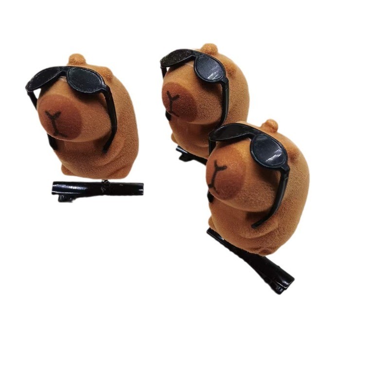 กิ๊บติดผม Kapibara ตลกน่ารักน่ารัก Little Capybara Duckbill คลิปตลกคลิปเด็ก Headdress คลิป - รูปที่ 3