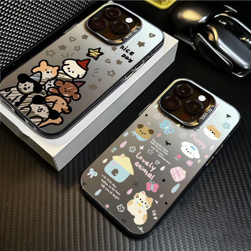 ลูกแมวเคสโทรศัพท์สําหรับ Infinix Note 40 30 60 Pro Smart 9 8 10 Spark GO 2025 2024 ร้อน 50 40 50i 40i Tecno Spark 30C 20C ลูกสุนัขน่ารักการ์ตูนฝาครอบ