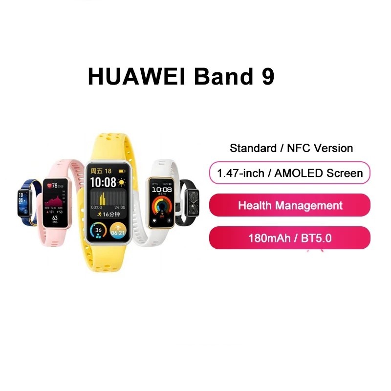 HUAWEI Band 9 การออกกําลังกายอัจฉริยะ Two-Week Endurance Heart Rate Sleep
