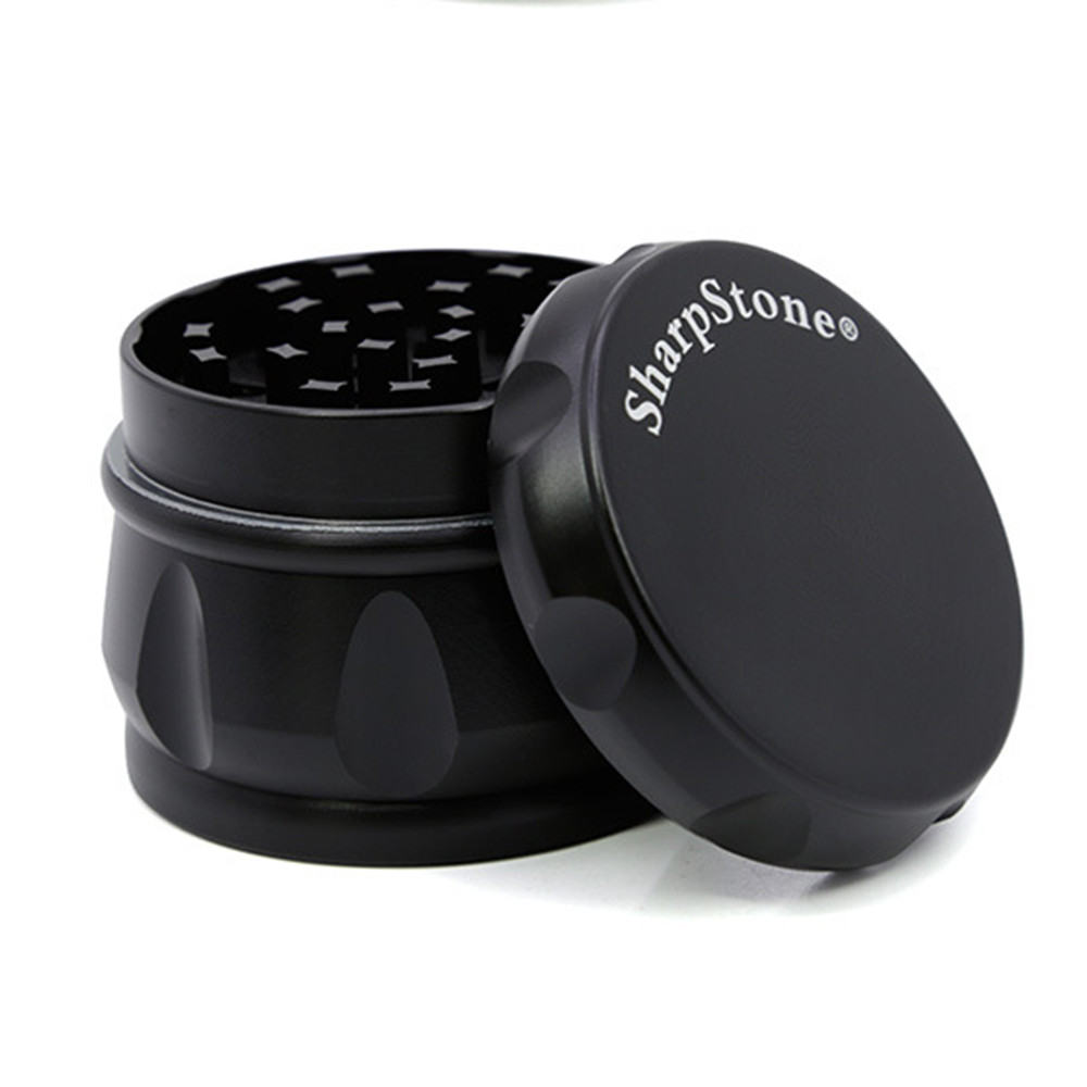 Sharpstone เครื่องบดเว้า 63MM 4 LAYERS Screeen สไตล์สังกะสีอัลลอยด์เครื่องขูดโลหะ เครื่องบด Grinder