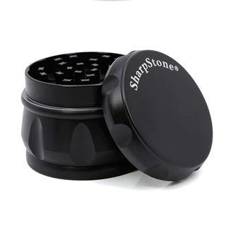 Sharpstone เครื่องบดเว้า 63MM 4 LAYERS Screeen สไตล์สังกะสีอัลลอยด์เครื่องขูดโลหะ เครื่องบด Grinder