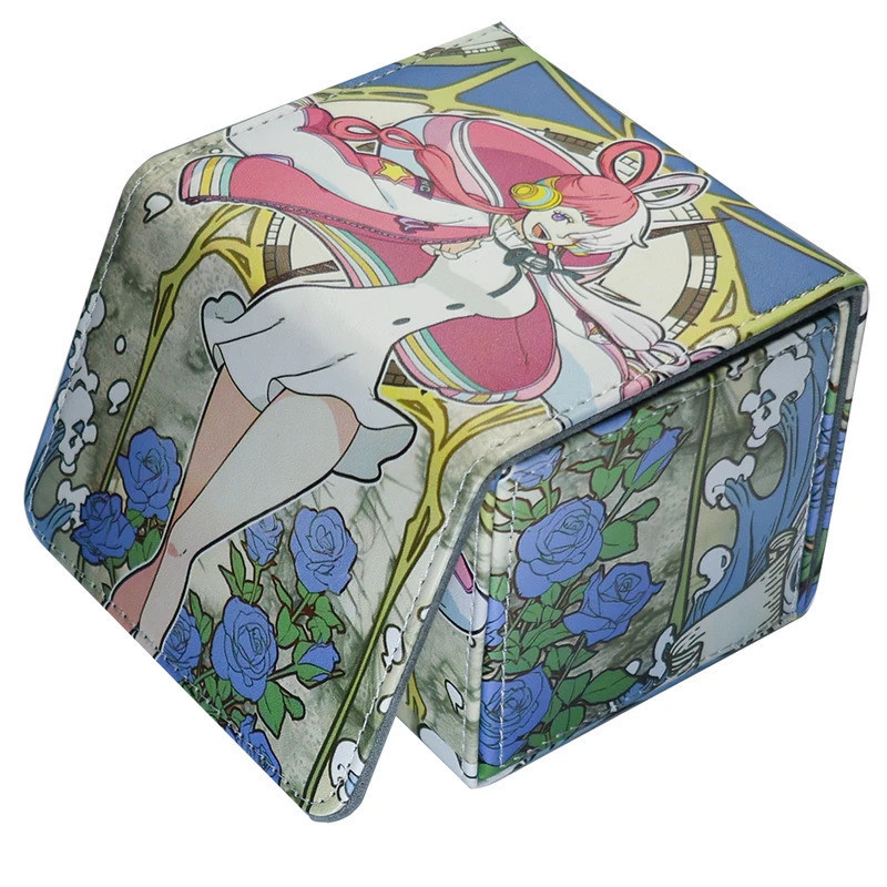 ขายของแท้Perfect Anime One Piece Uta ตัวเลข PTCG Deck Box Yugioh OCG Trading Cards Protector Case Pu หนังกล่องเก็บ 100 +
