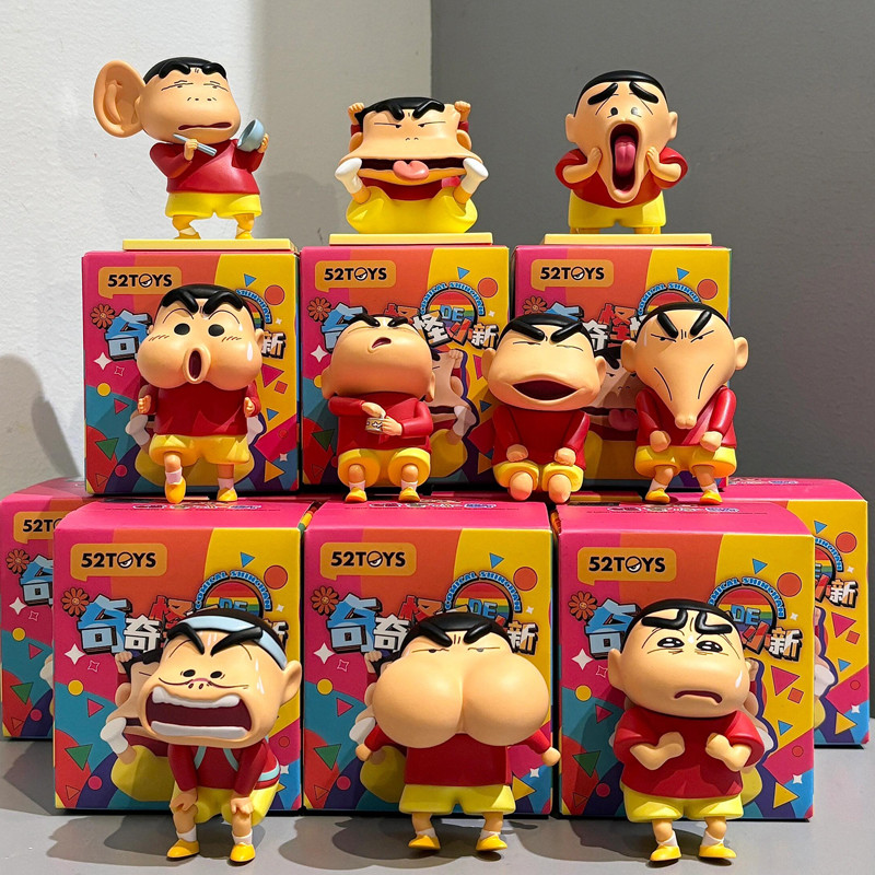 6 ชิ้น/เซ็ต Crayon Shin chan น่ารักคอสเพลย์ตลกอะนิเมะรูป COD สต็อกรูปตุ๊กตาของเล่นสําหรับของขวัญเด็กคอลเลกชันเครื่องประดับรถบ้านเค้กตกแต่งMLML