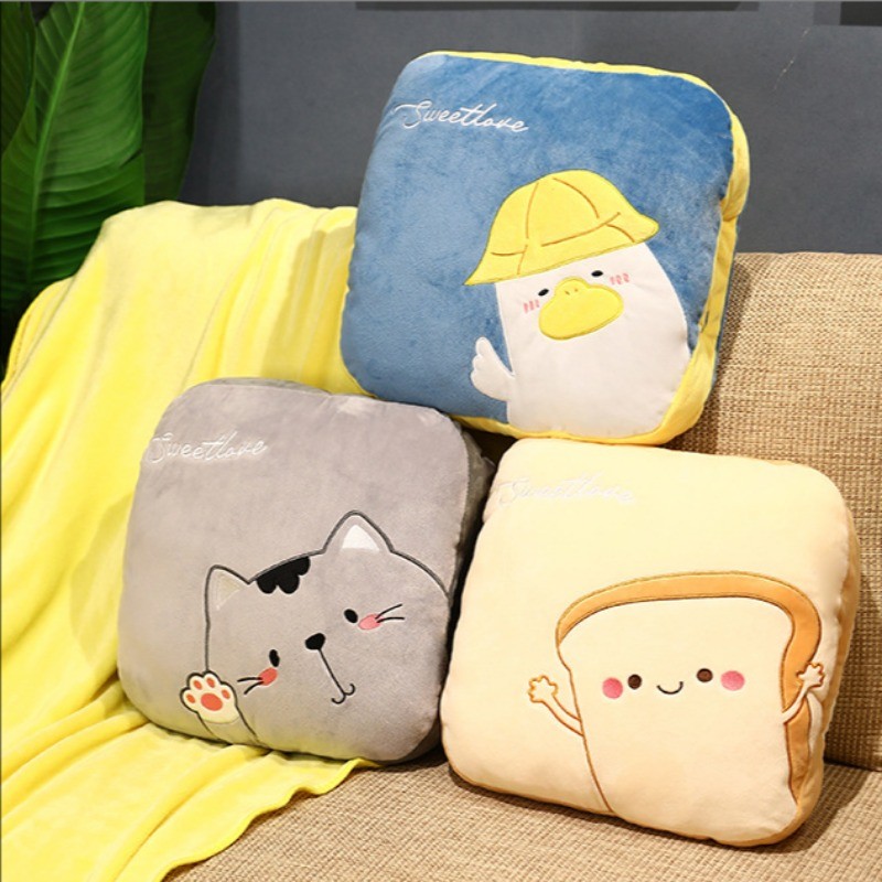 Allieuka ผ้าห่มงีบหลับ ตุ๊กตา หมอน ผ้าห่ม ตุ๊กตาหมอนผ้าห่ม 2in1 อเนกประสงค์ ราคา ถูกที่สุด ดีลบีเคเค แกลเลอรีภาพที่ 9