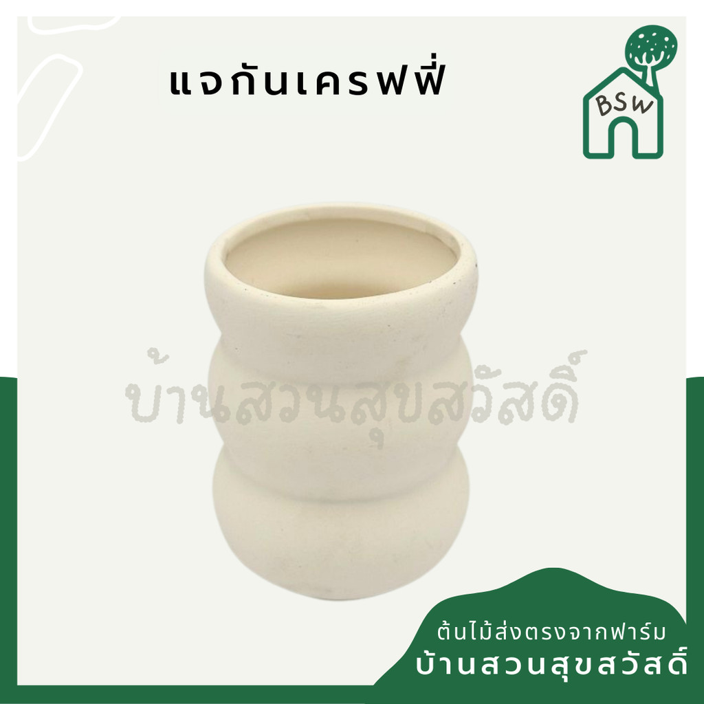 แจกัน เครฟฟี่ กระถางเลี้ยงไม้น้ำ เครฟฟี่ ขนาด 3 นิ้ว