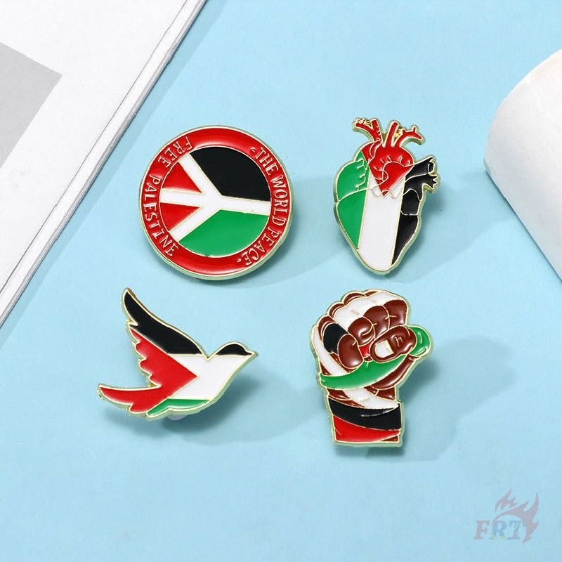 ★ Palestine - เข็มกลัดสันติภาพและความรัก ★ 1 ชิ้น/4 ชิ้น Doodle เคลือบกระเป๋าเป้สะพายหลังปุ่ม Pins ป้าย