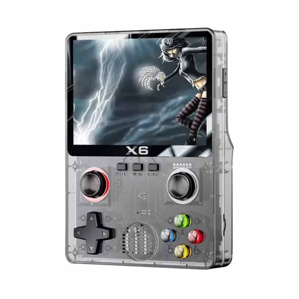 New X6 Retro Handheld Video Game Console Linux 3.5" IPS Screen 6000 Games Gifts
