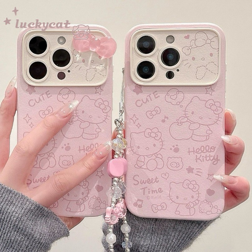 IPhone 16 15 14 13 12 11 Pro Max X Xr Xs Max 7 8 Plus SE2020 เคสโทรศัพท์สายหวานแมวกลับปกอ่อน