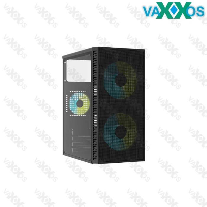 VenomRX Casing PC Evo M-ATX พร้อมพัดลม RGB แบบคงที่ 2x120 มม