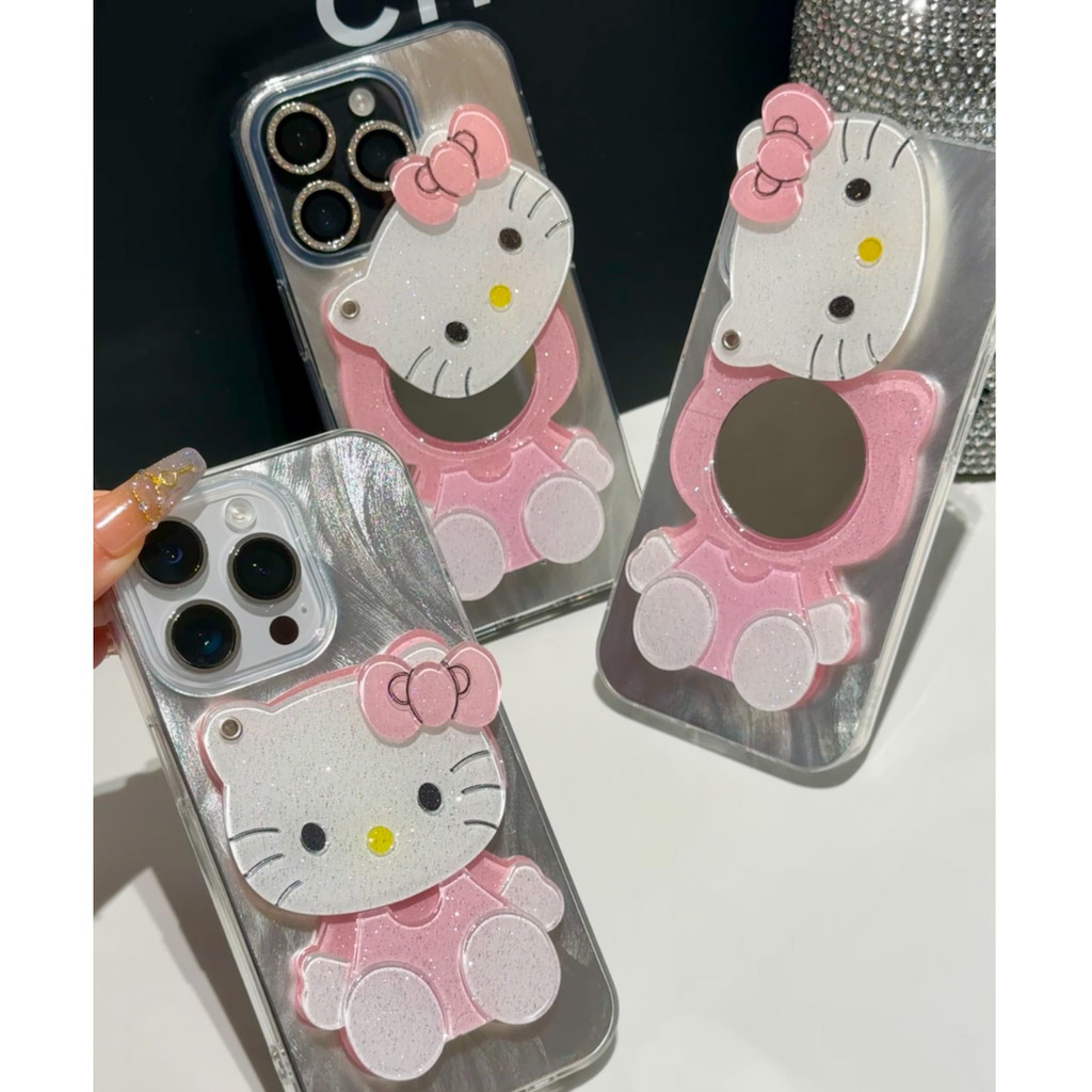 🔥Sole🔥จากประเทศไทย เคส ไอโฟน ขนนกสีเงิน โปร่งใสและสว่าง วิจิตร สำหรับiPhone 11 15 12 14 13 Pro Max 14/15PLUS ลูกแมว