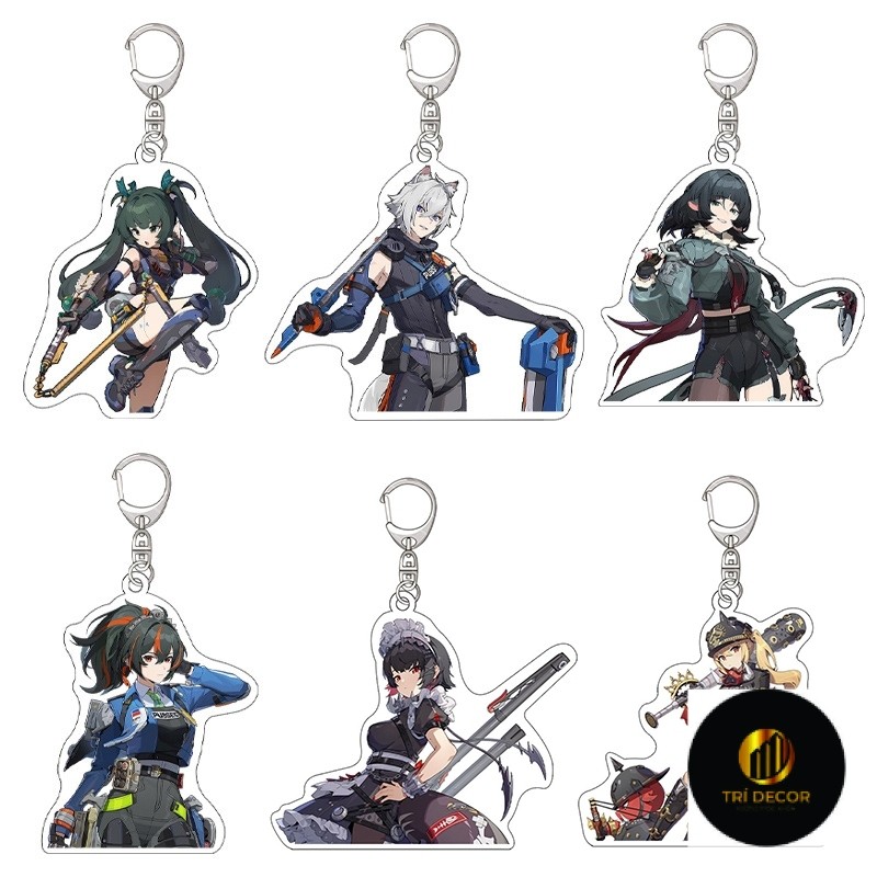 Zenless Zone Zero qingyi Jane Bangboo ZZZ พวงกุญแจจี้อะคริลิค