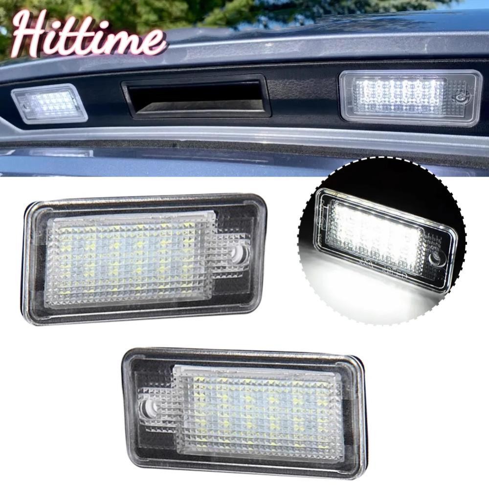 Hittime 2 ชิ้น DC 12 โวลต์รถจํานวนใบอนุญาตโคมไฟไม่มีข้อผิดพลาด Canbus สีขาวสําหรับ Audi A3 S3 A4 S4 
