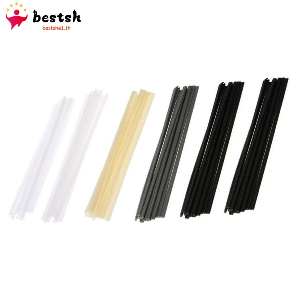 Bestshe 10 ชิ้นแท่งเชื่อมพลาสติกกันชนซ่อม ABS/PP/PVC/PE 200 มิลลิเมตรเครื่องมือช่างเชื่อม