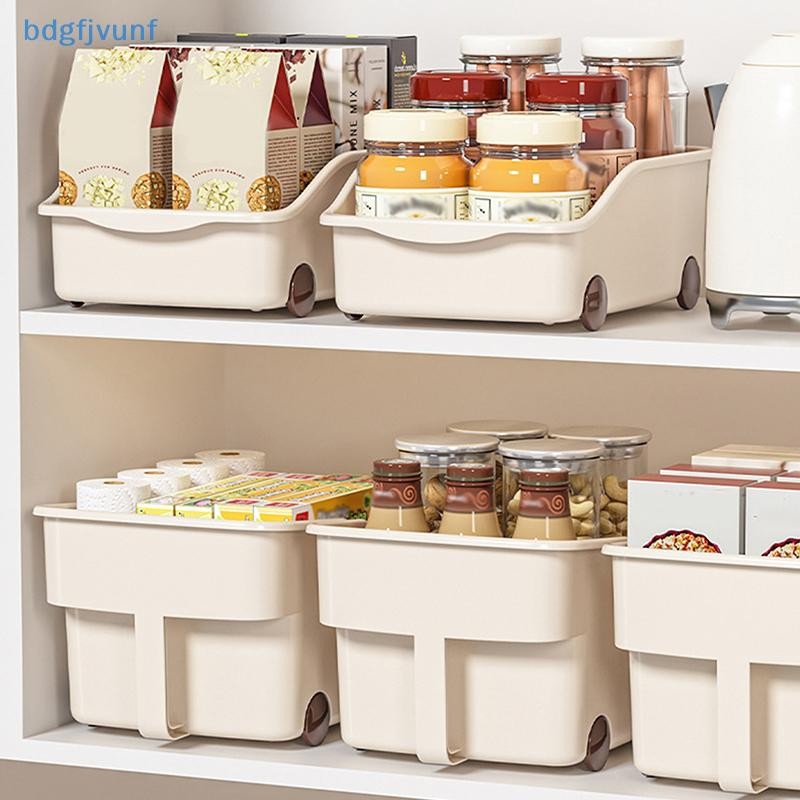 Bdgf ห้องครัว Sundries Storage Case ล้อเครื่องปรุงรสขวด Jar คอนเทนเนอร์ห้องครัวตู้เสื้อผ้า TH