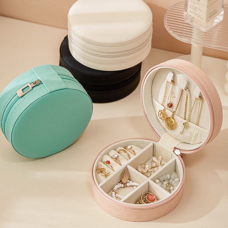 กล่องเครื่องประดับ JewelryCase หนัง PU ขนาดเล็ก พกพาง่าย เหมาะกับการเดินทาง
