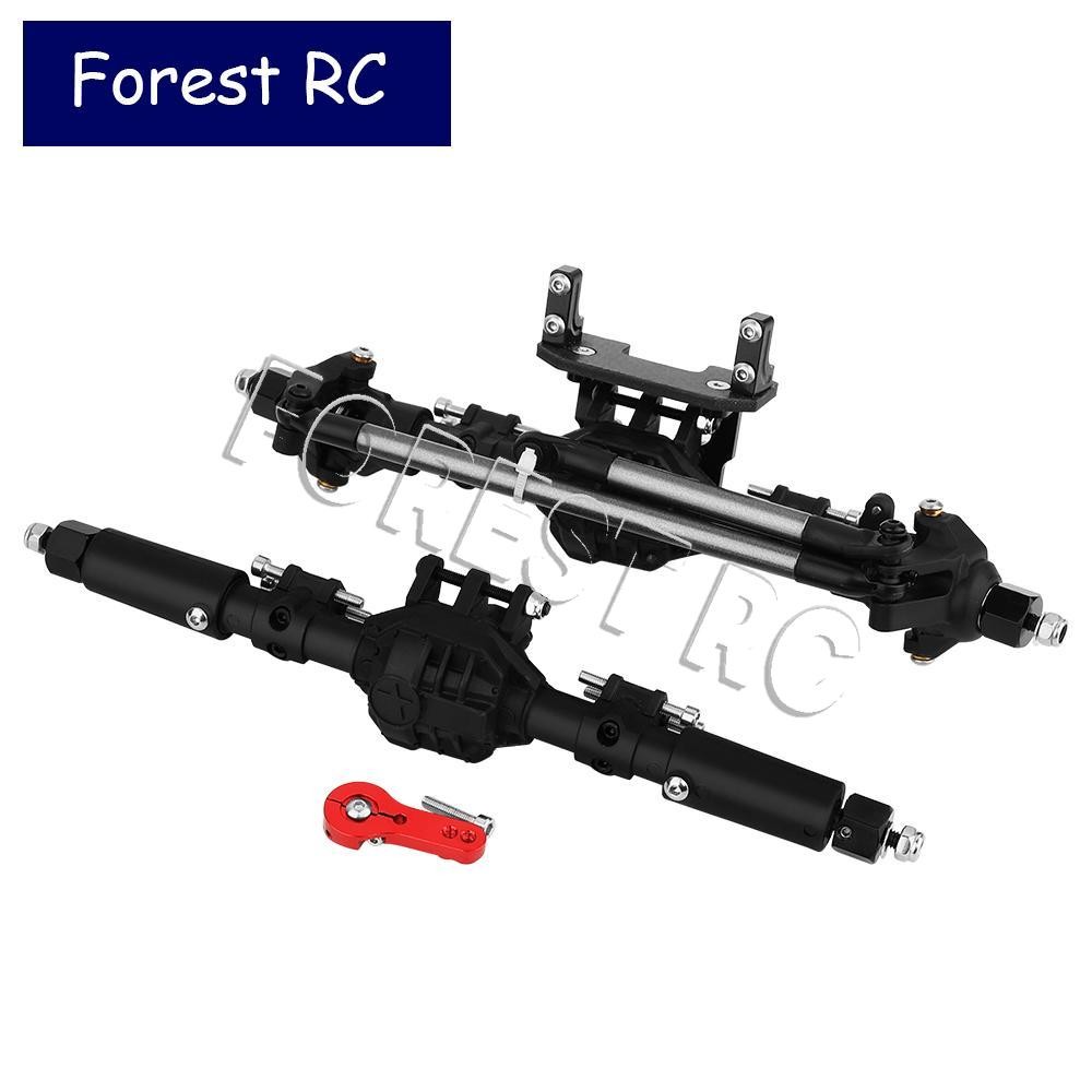 พลาสติกด้านหน้าด้านหลัง Differential Axle พร้อม Servo Mount สําหรับ Axial SCX10 II 90046 90047 1/10 