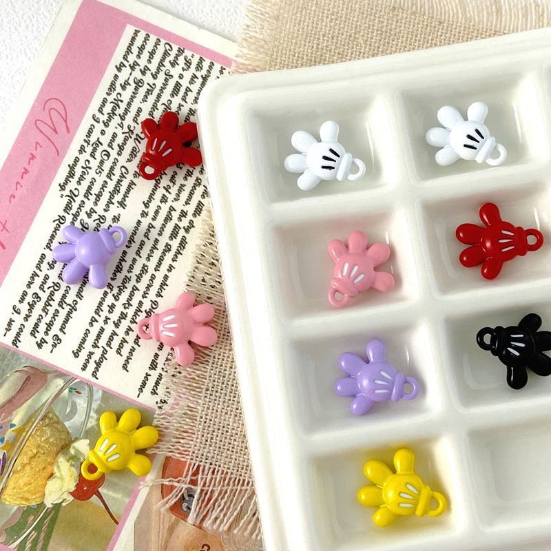 ลูกอมสีน่ารักและของแฮนด์เมด DIY สำหรับทำสร้อยข้อมือ สร้อยคอ และต่างหูขนาดเล็ก