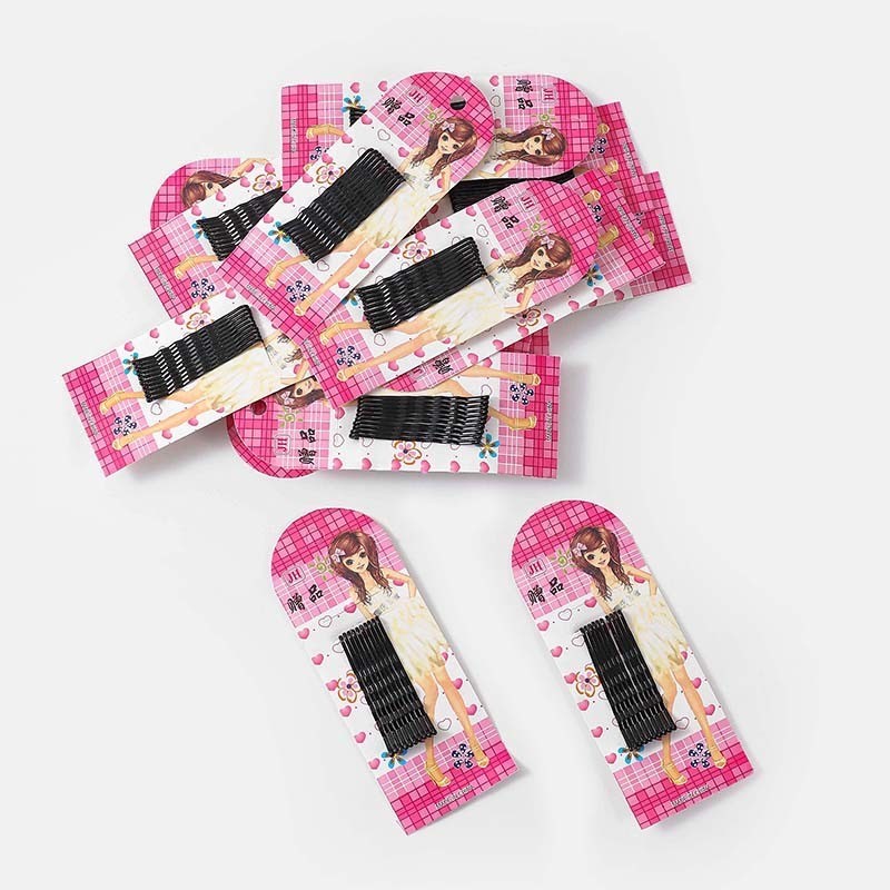 SR-shop : กิ๊บติดผม สีดํา  สไตล์เรโทร สําหรับผู้หญิงTQ3430