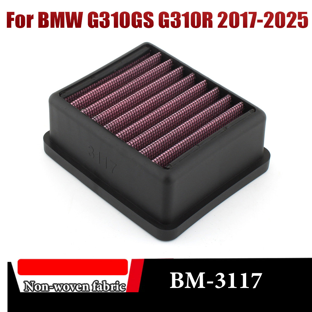 สําหรับ BMW G310GS G310R 2017-2025 BM-3117 รถจักรยานยนต์ล้างทําความสะอาดได้กรองอากาศ G310 GS R 2017 