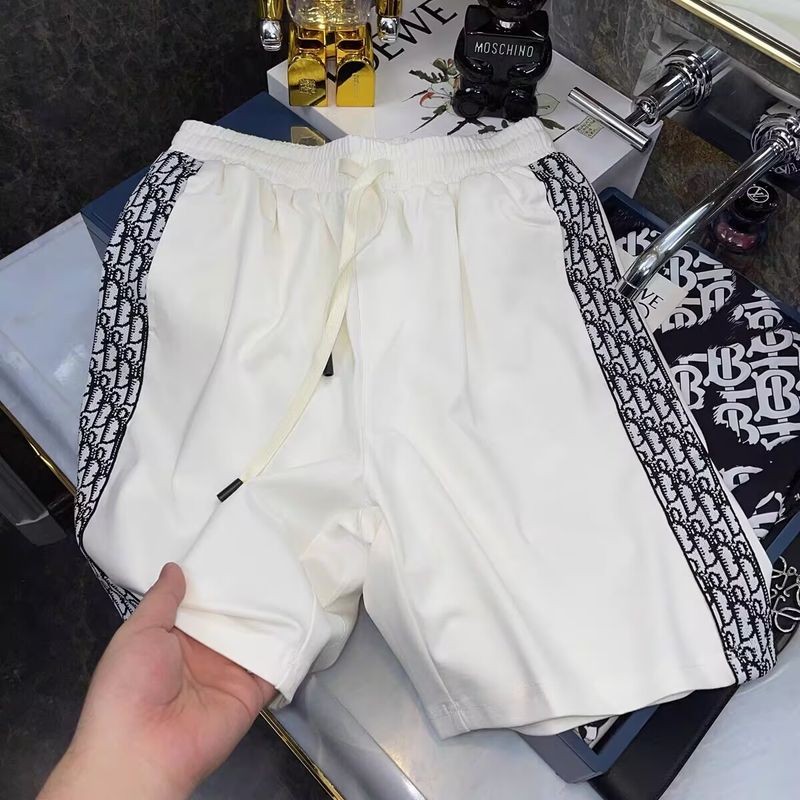 TLHGQ  กางเกงกีฬาขาสั้นลําลองผู้ชายฤดูร้อนใหม่ Youth Letter Splicing