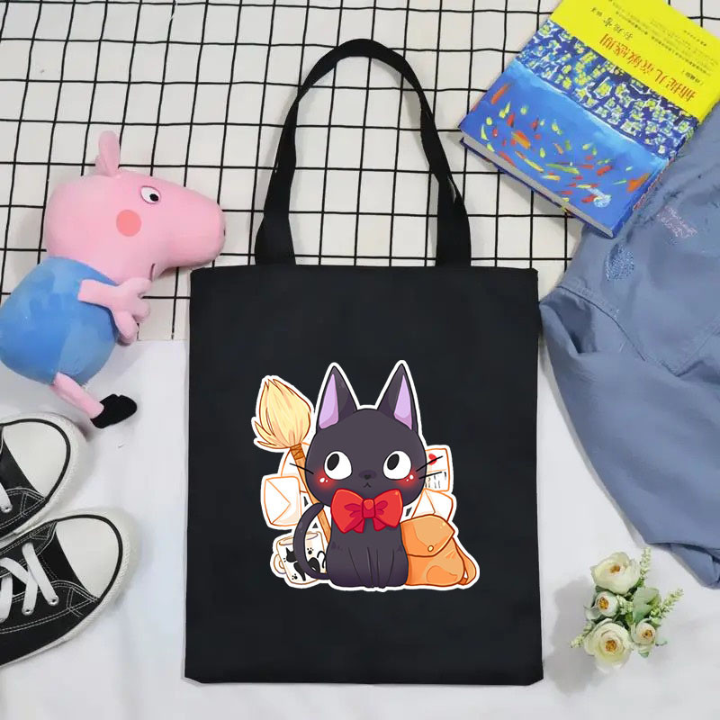 Fashion Tote Bag Anime Canvas Bag Kikis Delivery Service Shoulder Bag