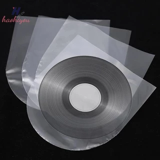 <haohiyou> 50 ชิ้น 7/10/12 นิ้ว Clear Record Protecter LP บันทึกถุงพลาสติก Anti-static บันทึกแขนด้านในถุงบรรจุภัณฑ์ฝาครอบใส