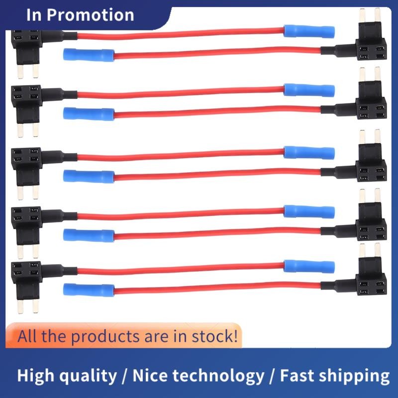 10 แพ็ค - 12V รถ Add-a-cuit Fuse TAP อะแดปเตอร์ Mini Blade Fuse Holder
