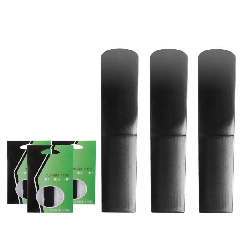 Amonoy 3 ชิ้น Professional Clarinet Reed Strength 1 5 2 0 2 5 เรซิ่น Clarinet Mouthpiece Reed เริ่มต