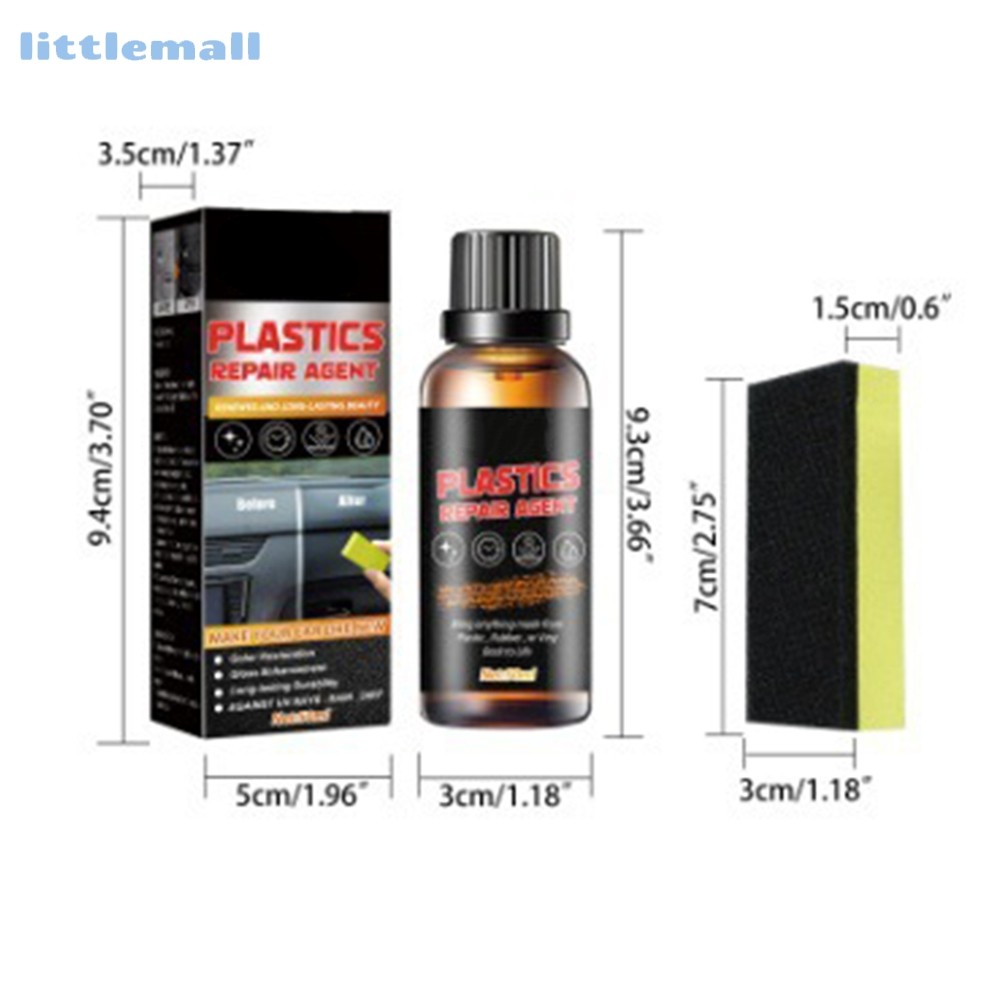 50ml น้ํายาฟื้นฟูหนังพลาสติกภายในรถ Refurbishment Paste + ฟองน้ํา