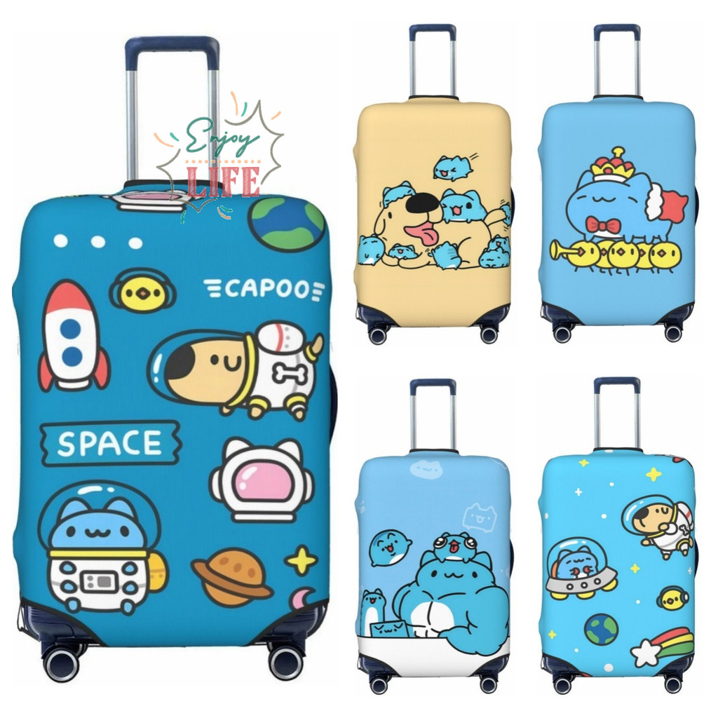 Bugcat CAPOO ผ้าคลุมกระเป๋าเดินทางล้างทําความสะอาดได้ตัวป้องกันกระเป๋าเดินทางป้องกันรอยขีดข่วนเหมาะกับกระเป๋าเดินทางขนาด 18-32 นิ้ว S010301