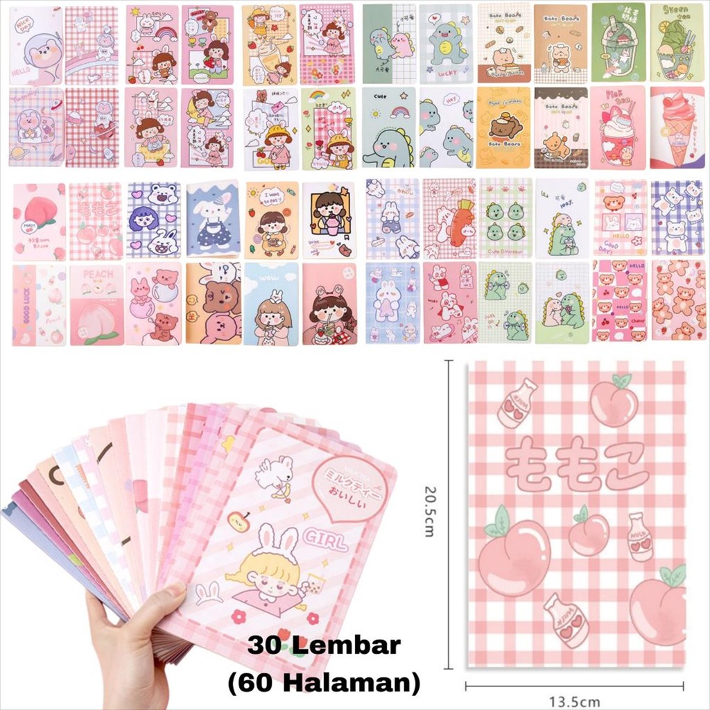 MW002 A5 โน้ตหนังสือการ์ตูนสมุดโน้ตการเขียนสําหรับเด็กงานวิทยาลัย Capribara A5