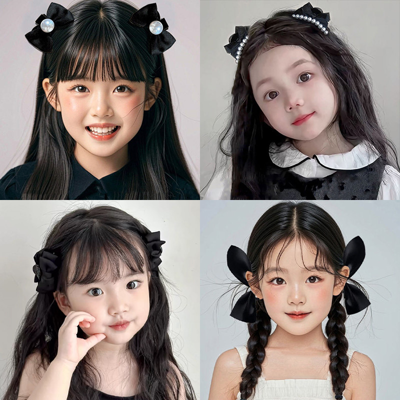 Princess Bow Hair Clamp Girls 2025 กิ๊บติดผมใหม่