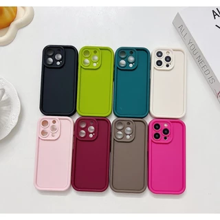 เคส Oppo A18 A17K A7 A17 A16 A54 A38 A12 A15 A57 A3s A78 A74 A5s A58 A16K A55 A31 Reno 8T 6 เคส สีลูกกวาดซิลิโคนนุ่ม