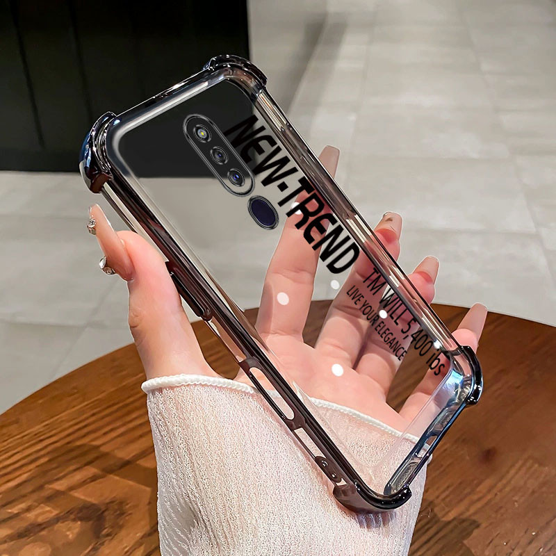 กันกระแทก case สําหรับ OPPO F11 Pro F11 เคสโทรศัพท์ TPU พร้อมตัวอักษรภาษาอังกฤษ 2025 เปลือกนิ่มระดับไฮเอนด์และป้องกัน