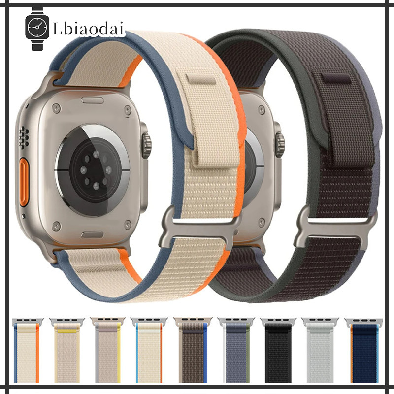 สายไนลอน Trail Loop for นาฬิกาอัจฉริยะ Series 11 10 9 8 7 6 5 4 Ultra/SE 3 2 Iwatch 49มม 46มม 45 38มม 40มม 41มม 42มม 4มม