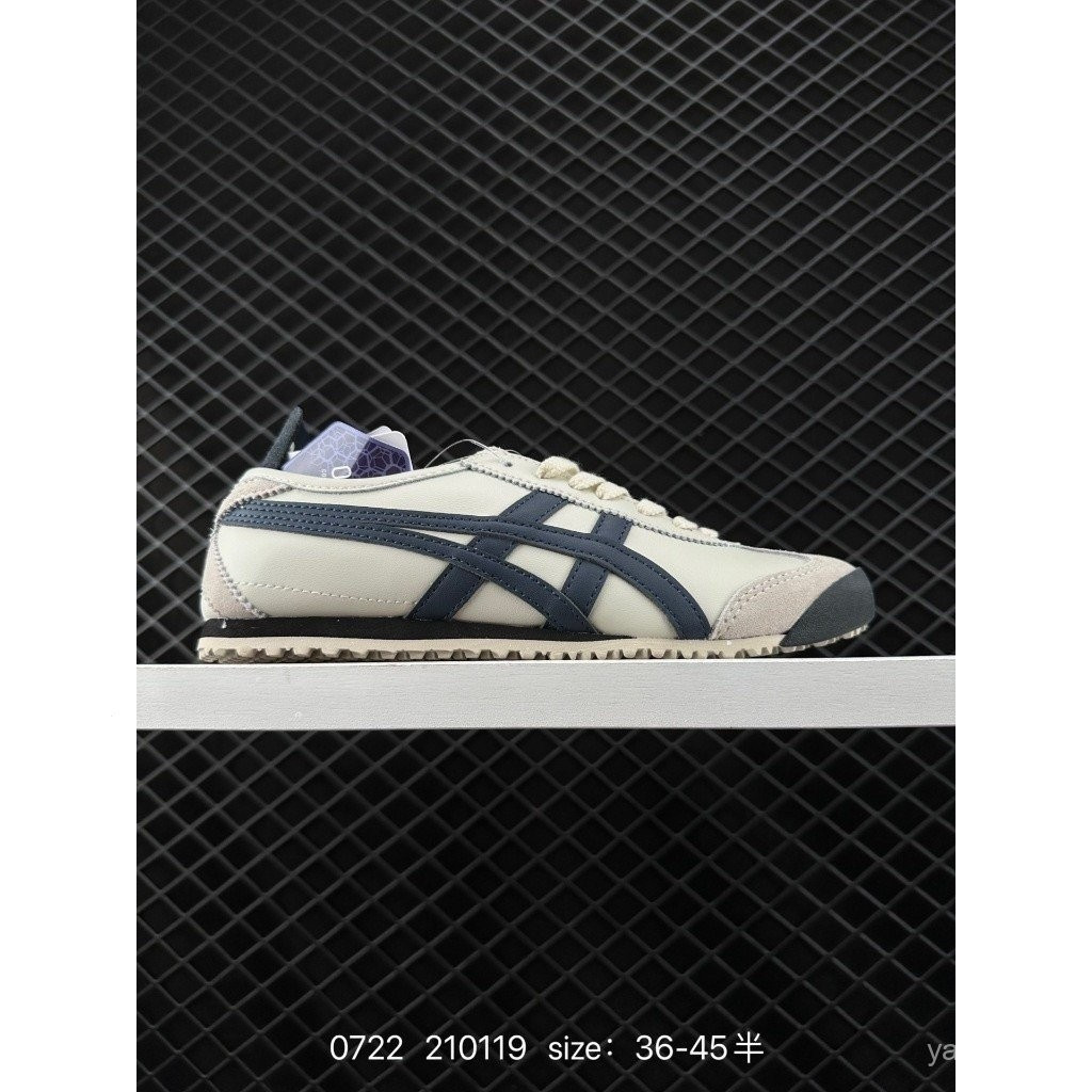 NICKEL easics Asics Onitsuka Blue White Tiger Onitsuka Tiger Asics Leather Original Four cards Japan