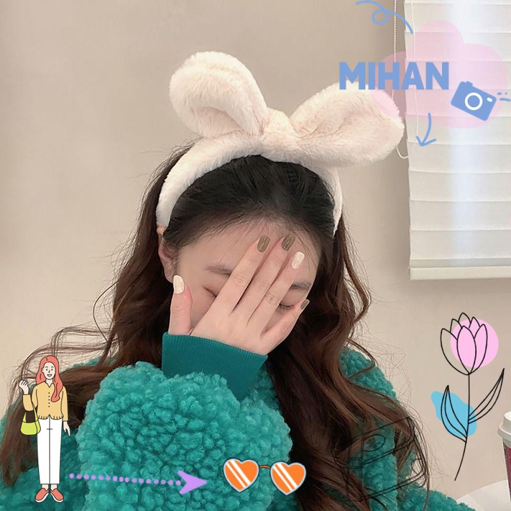 เดือน ที่คาดผมหูกระต่าย,สูง เวอร์เท็กซ์ แต่งหน้าเครื่องมือที่คาดผมล้างหน้า,น่ารักลื่นอุปกรณ์ผมความยืดหยุ่นตุ๊กตาคาดศีรษะผู้ห
