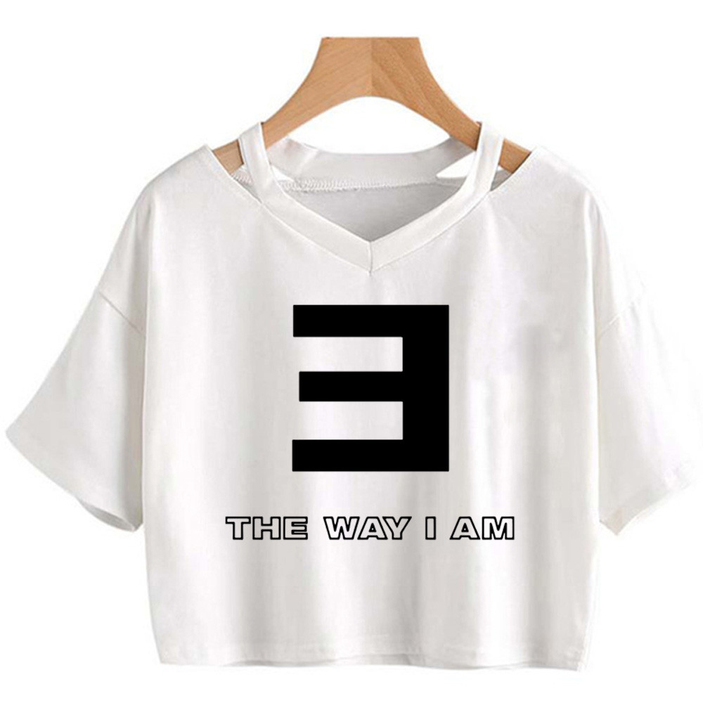 Eminem tshirt ผู้หญิงอะนิเมะกราฟิก harajuku tshirt สาวมังงะเสื้อผ้า