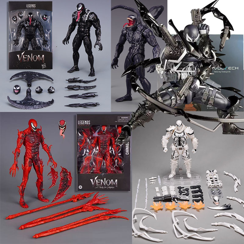 Venom: The Last Dance SHF Venom 3 Action Figure Marvel Carnage Movable Joint Model