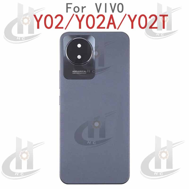 สําหรับ VIVO Y02 / Y02A / Y02T / V2254 / V2252 / V2234 ฝาหลังแบตเตอรี่ที่อยู่อาศัยกรอบกลาง + ปุ่ม + กรอบด้านหน้า LCD + เลนส์กล้อง - รูปที่ 2