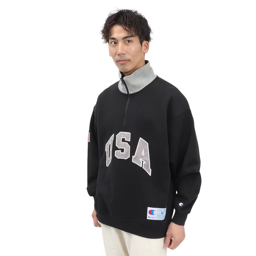 CHAMPION HALF ZIP SWEATSHIRT เสื้อสเวตเชิ๊ตผู้ชาย