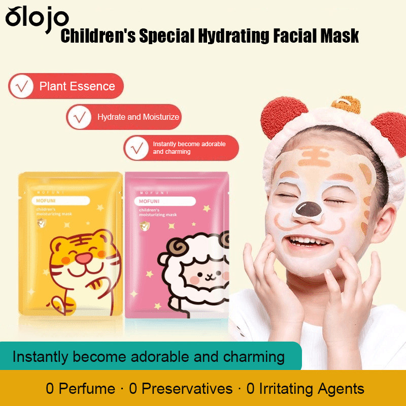 ❤พร้อมส่ง❤ มาส์กเด็กรูปสัตว์ เหมาะกับเด็ก ผิวนุ่ม อ่อนโยน-oo