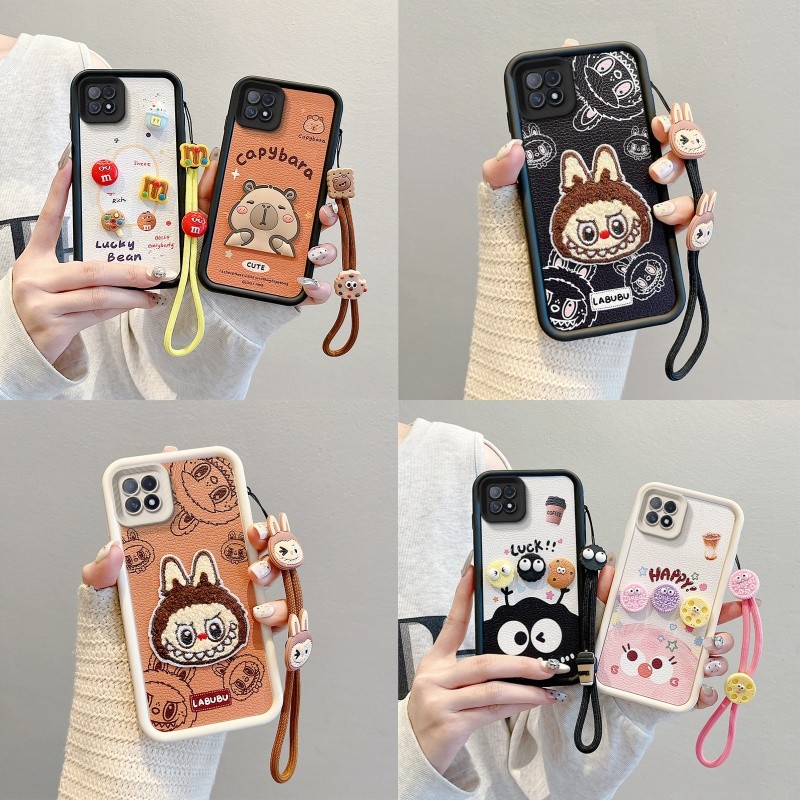 เคส oppo a73 5g a72 5g กรณีTPU anti-DROPซิลิโคนหนังรูปแบบการ์ตูนน่ารักเคสโทรศัพท์Bbpw