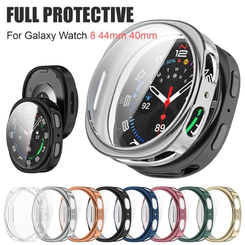 TPU Soft Case สําหรับ Samsung Galaxy watch 9/8 40 มม.44 มม.ป้องกันหน้าจอ All-Around ป้องกันกันชนอุปกรณ์เสริม